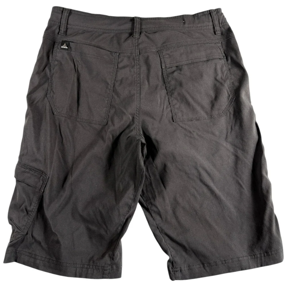 Prana Zion Cargo Shorts Mens Small Grey Good Durable Workwear Stretch 7482